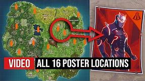 Fortnite - All poster locations for the spray paint challenge