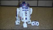 TOYS R US EXCLUSIVE R2 D2 INTERACTIVE ROBOTIC DROID VIDEO TOY REVIEW