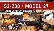S2-200 MMG, S&W Model 27 & Flamethrower Pistol Gameplay | First Look at new Battlefield 5 Weapons