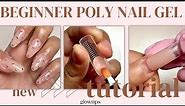 💅BEGINNER POLY NAIL GEL TUTORIAL: How To Do Nail Extensions Using GLOWTIPS Poly Nail Gel (CC)