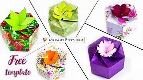 Free template: How to make 5 personalized gift boxes