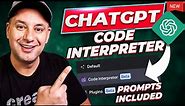 ChatGPT Code Interpreter - Complete Tutorial including Prompt List