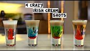 Four Crazy Irish Cream Shots
