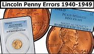 1940-1949 Wheat Penny Errors & Varieties Complete Guide - Values & Clear Explanation