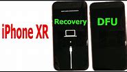 How to enter RECOVERY mode and DFU mode on iPhone XR