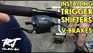 Installing Trigger Shifters/V Brake Levers On Mountain Bike