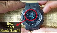 Casio G-Shock | How To Set The Hands? (Analog Time) | Module 5081 5146 5522 GA-100
