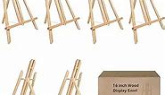 Easel Tabletop Painting Easel 6 Pcs 16"Easels Stand Wooden Easel for Painting Canvases Art Easel for Display/Painting Party/Kids/Adults/Wedding/Classroom/Art Projects