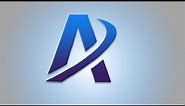 Photoshop Tutorial - A Letter Logo Design - Adobe Photoshop CC Tutorial