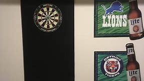 DIY $25 Dartboard Back Cheap How to Do for Mancave