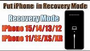 How to put recovery mode ON iPhone 15/14/13/12/11/SE/XS/XR