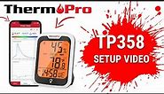 ThermoPro TP358 Bluetooth Temperature and Humidity Monitor Setup Video
