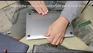 MacBook Pro backplate removal