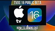 How to download tvOS 16 Public Beta