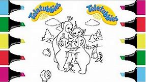 Teletubbies Coloring Book |Tinky, Winky, Dipsy, Laa Laa, Po Coloring Book Pages
