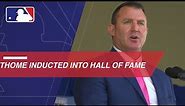Jim Thome is inducted into the Baseball Hall of Fame
