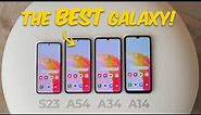 Galaxy S23 vs A54 vs A34 vs A14! Which should you buy? | VERSUS