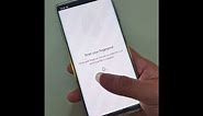 Samsung Galaxy Note 10 Plus Fingerprint setup and something you should know.