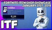 Fortnite Item Shop *NEW* MARSHMELLO SKIN AND SET!! [January 31st, 2019] (Fortnite Battle Royale)