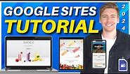 Ultimate Google Sites Tutorial 2024 | Create A ‘Full Feature’ Google Sites Website