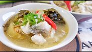 Super Easy Szechuan Fish Soup w/ Pickled Mustard 酸菜鱼 Chinese Hot & Sour Fish Soup Recipe