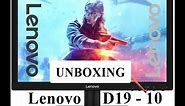 Lenovo D19 - 10 The cheapest 19inch Monitor Unboxing