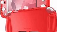 Fintie Case for Nintendo Switch Lite 2019 - Soft Silicone [Shock Proof] [Anti-Slip] Protective Cover with Ergonomic Grip Design for Switch Lite Console (Red)