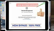 MDM Bypass FREE iOS 17, 17.2.1, 16.6, 16.3.1, 16.4 2024 - FREE Remote Management Windows Platform