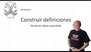 Cómo construir definiciones - PROFESOR JANO