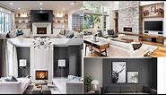 20 Best Modren Fireplace Tv Wall Decor of Living room 2023