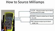How TO SOURCE 4- 20mA Milliamps Using The Fluke 787 Process Meter
