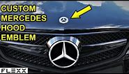 Installed a custom hood emblem on my Mercedes C250 C300 W204