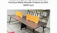 Modern Wooden Office Desk with Steel Leg | Modular Table Workstation - OFS-MART