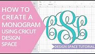 How to Make a Monogram in Cricut Design Space