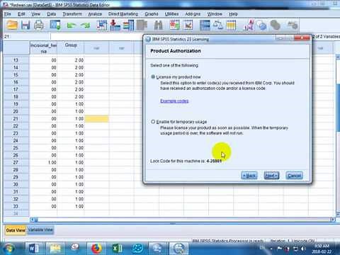 How to activate SPSS and how to enter licence
