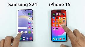 Samsung S24 vs iPhone 15 | SPEED TEST