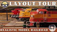 Amazing O Gauge Layout Tour - Realistic Model Railroad #trains #modeltrains