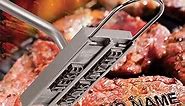 BBQ Meat Branding Iron with Changeable Letters Personalized Barbecue Steak Names Press Tool for Grilling Valentine for Gifts