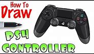 How to Draw the PlayStation 4 Controller