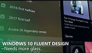 Windows 10 Fluent Design Preview Video