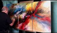 Painting 'Force of Nature' Modern Abstract contemporary art Mix Lang How to DEMO ...