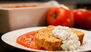 Salmon Loaf with Creamy Cucumber Sauce