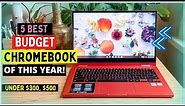 Top 5 Best Budget Chromebooks of 2024 | Best Cheap Chromebooks Under $500 for Students & Work
