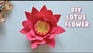 DIY Lotus || Handmade Flower || Paper Craft || Velvet Paper Craft