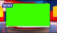 News Frame Green Screen - Breaking news lower third Free Setup