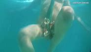 Real life mermaid Rusalka sexy babe underwater