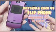 Motorola RAZR V3 flip phone unboxing in 2022!