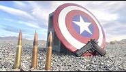 Real Captain America Shield that can stop a 50bmg