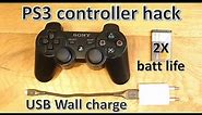 How to charge PS3 controller with phone charger