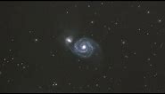 How the Whirlpool Galaxy looks through a 10" Telescope | 1 Minute Live View Video